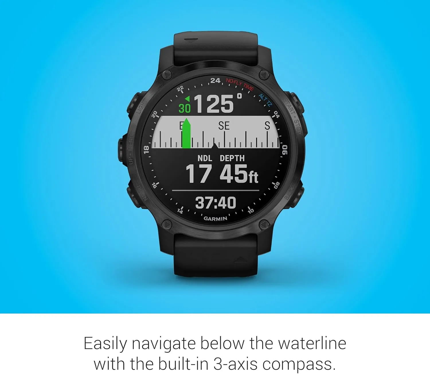 Garmin Descent Mk2S, Smaller-Sized Watch-Style Dive Computer, Multisport Training/Smart Features, Gray with Black Silicone Band, (010-02403-03)