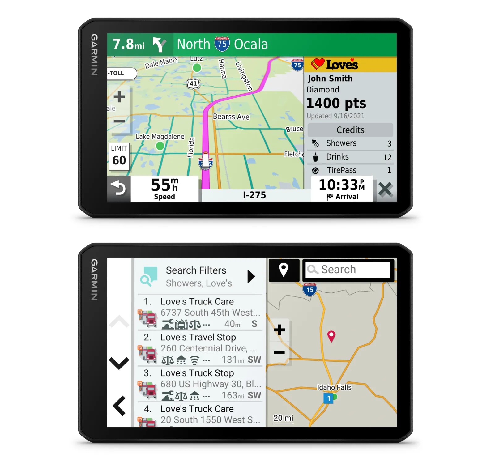 Garmin dezlCam OTR710 Trucking Navigator with Built-in DashCam, Automatic Incident Detection, Custom Truck Routing with Wearable4U Power Bank Bundle