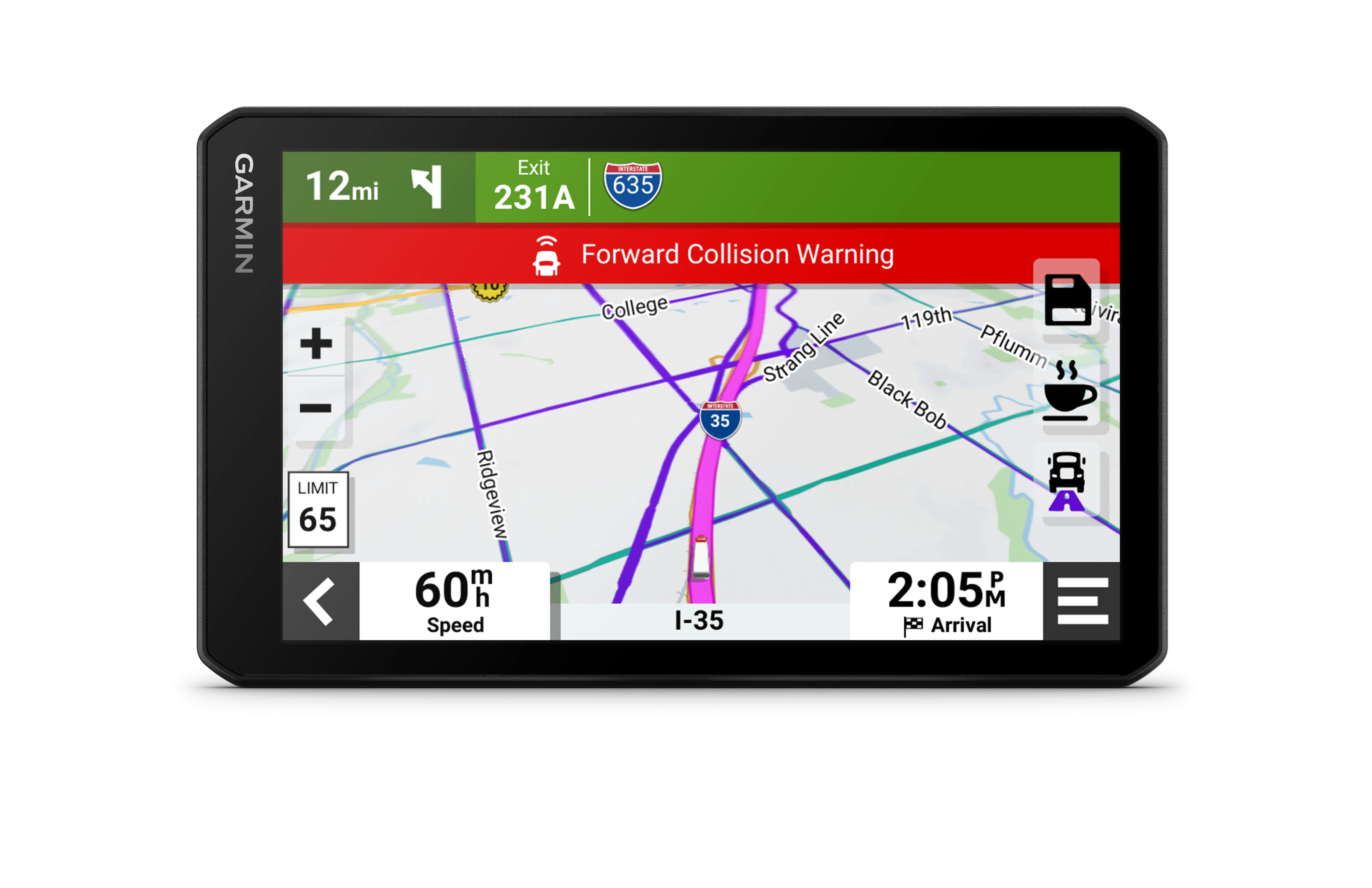 Garmin dezlCam OTR710 Trucking Navigator with Built-in DashCam, Automatic Incident Detection, Custom Truck Routing with Wearable4U Power Bank Bundle