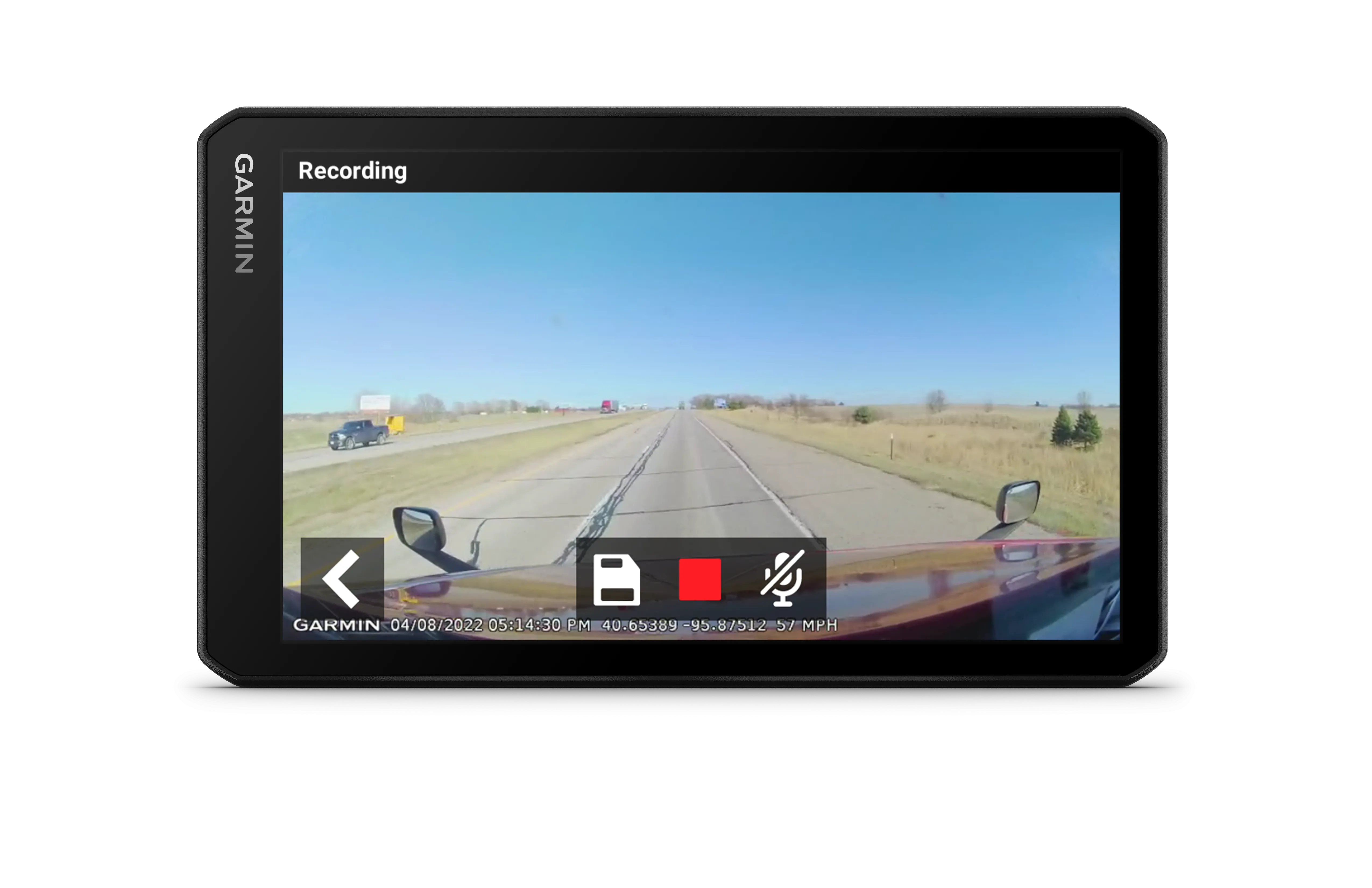 Garmin dezlCam OTR710 Trucking Navigator with Built-in DashCam, Automatic Incident Detection, Custom Truck Routing with Wearable4U Power Bank Bundle