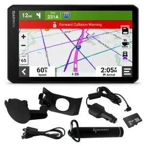 Garmin dezlCam OTR710 Trucking Navigator with Built-in DashCam, Automatic Incident Detection, Custom Truck Routing with Wearable4U Power Bank Bundle