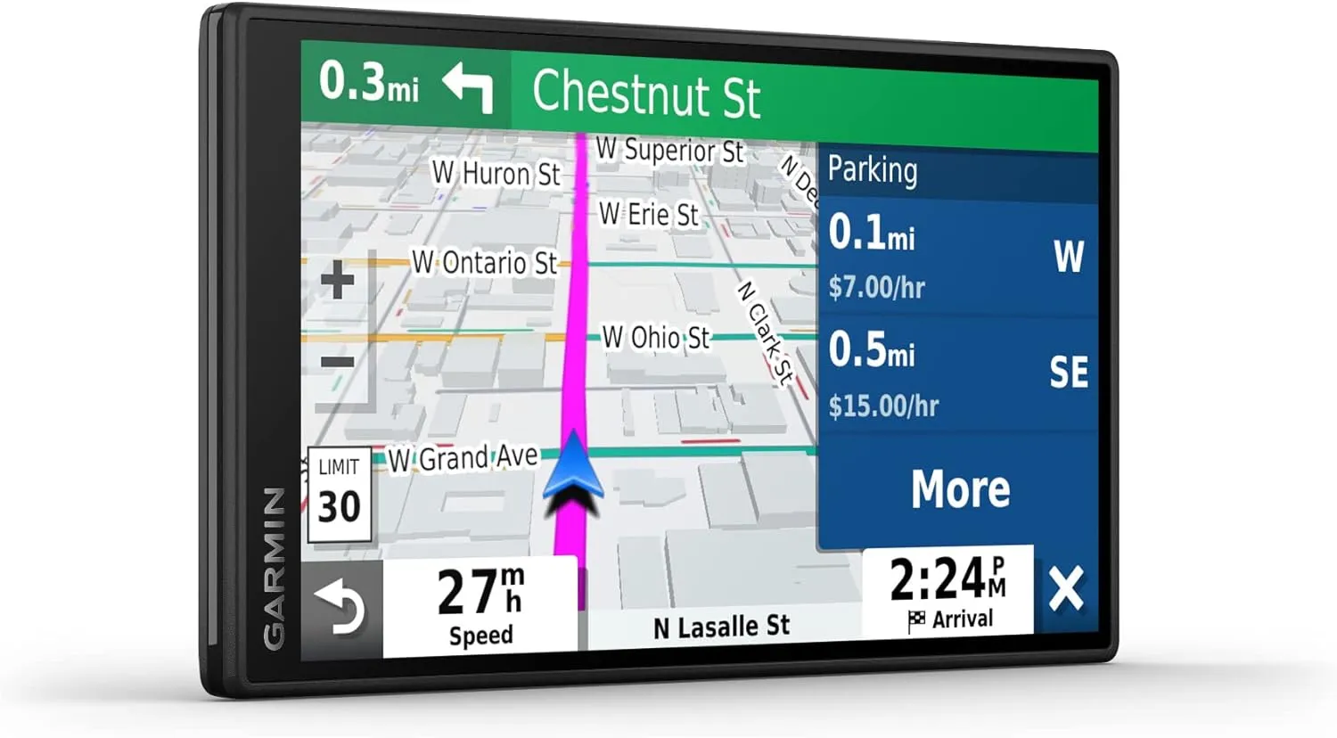 Garmin DriveSmart 55 and Traffic, GPS Navigator, 5.5” Display, Simple On-Screen Menus, Easy-to-See Maps