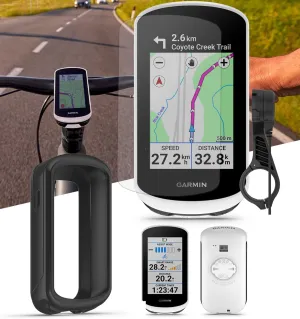 Garmin Edge Explore 2 (Power Mount) Bicycle Computer - Touchscreen & Easy to Use Cycling GPS, Maps, & Traffic Updates - Bundle with PlayBetter Silicone Case (Black) & Tempered Glass Screen Protectors