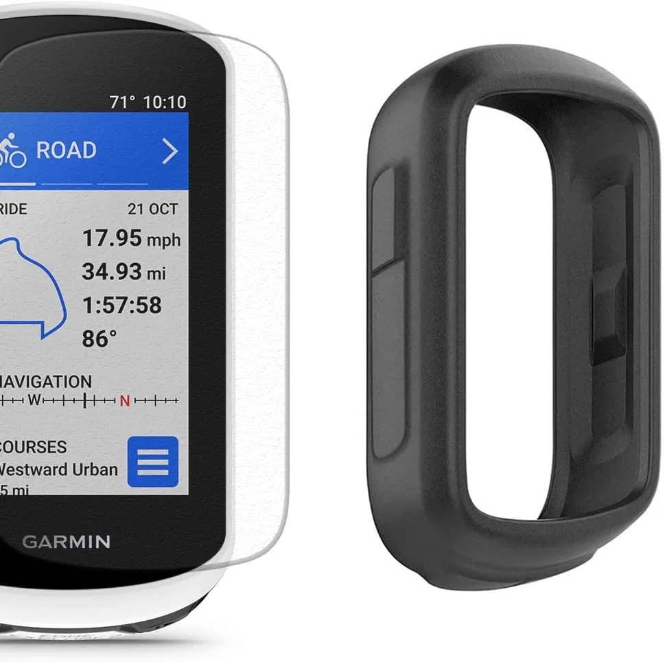 Garmin Edge Explore 2 (Power Mount) Bicycle Computer - Touchscreen & Easy to Use Cycling GPS, Maps, & Traffic Updates - Bundle with PlayBetter Silicone Case (Black) & Tempered Glass Screen Protectors