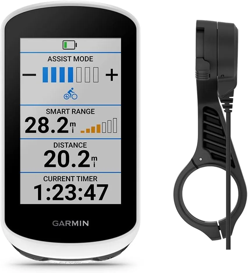 Garmin Edge Explore 2 (Power Mount) Bicycle Computer - Touchscreen & Easy to Use Cycling GPS, Maps, & Traffic Updates - Bundle with PlayBetter Silicone Case (Black) & Tempered Glass Screen Protectors