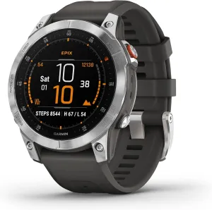 Garmin epix Gen 2, Premium active smartwatch, touchscreen AMOLED display, Adventure Watch with Advanced Features, Slate Steel