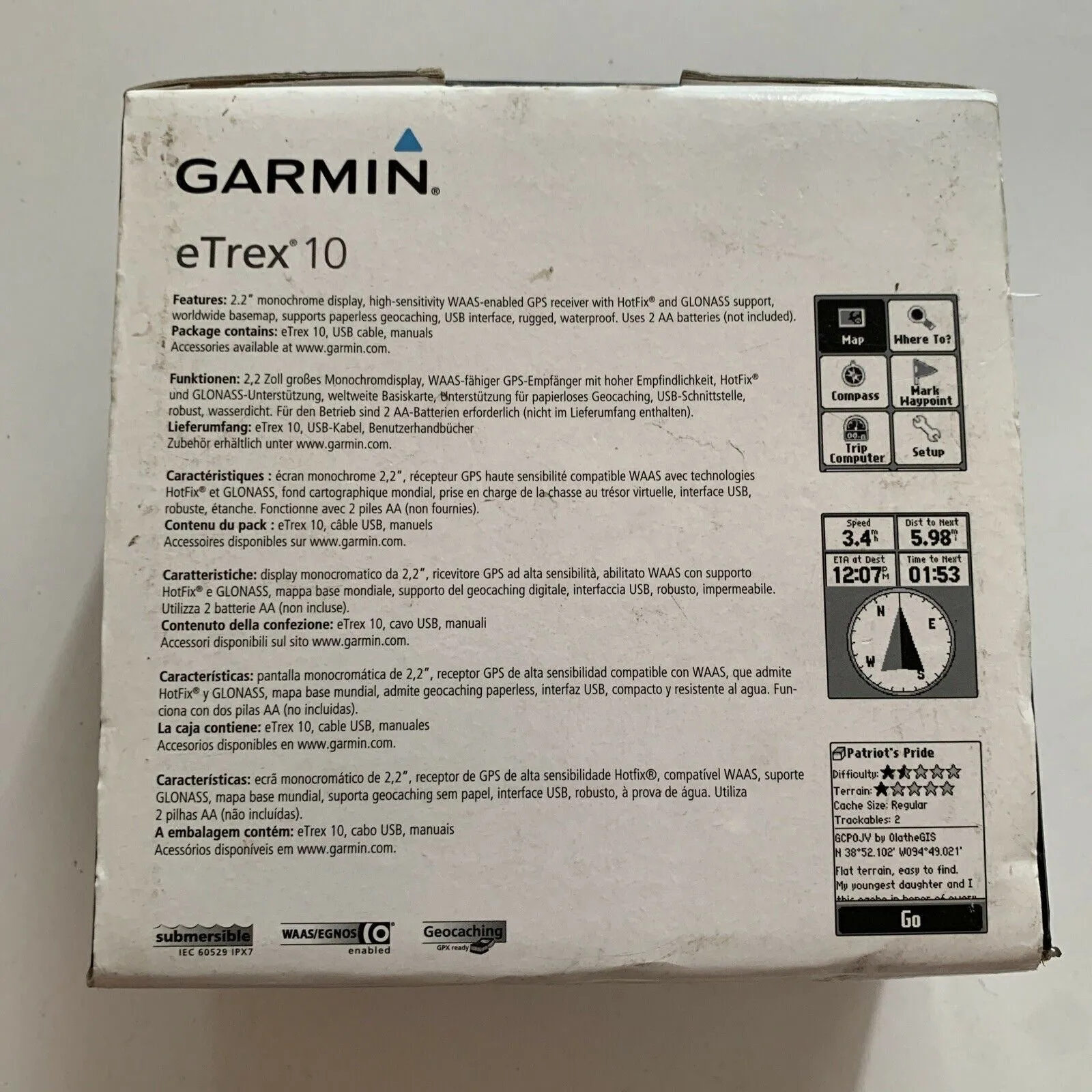 Garmin eTrex 10 Outdoor (Portable) GPS Handheld