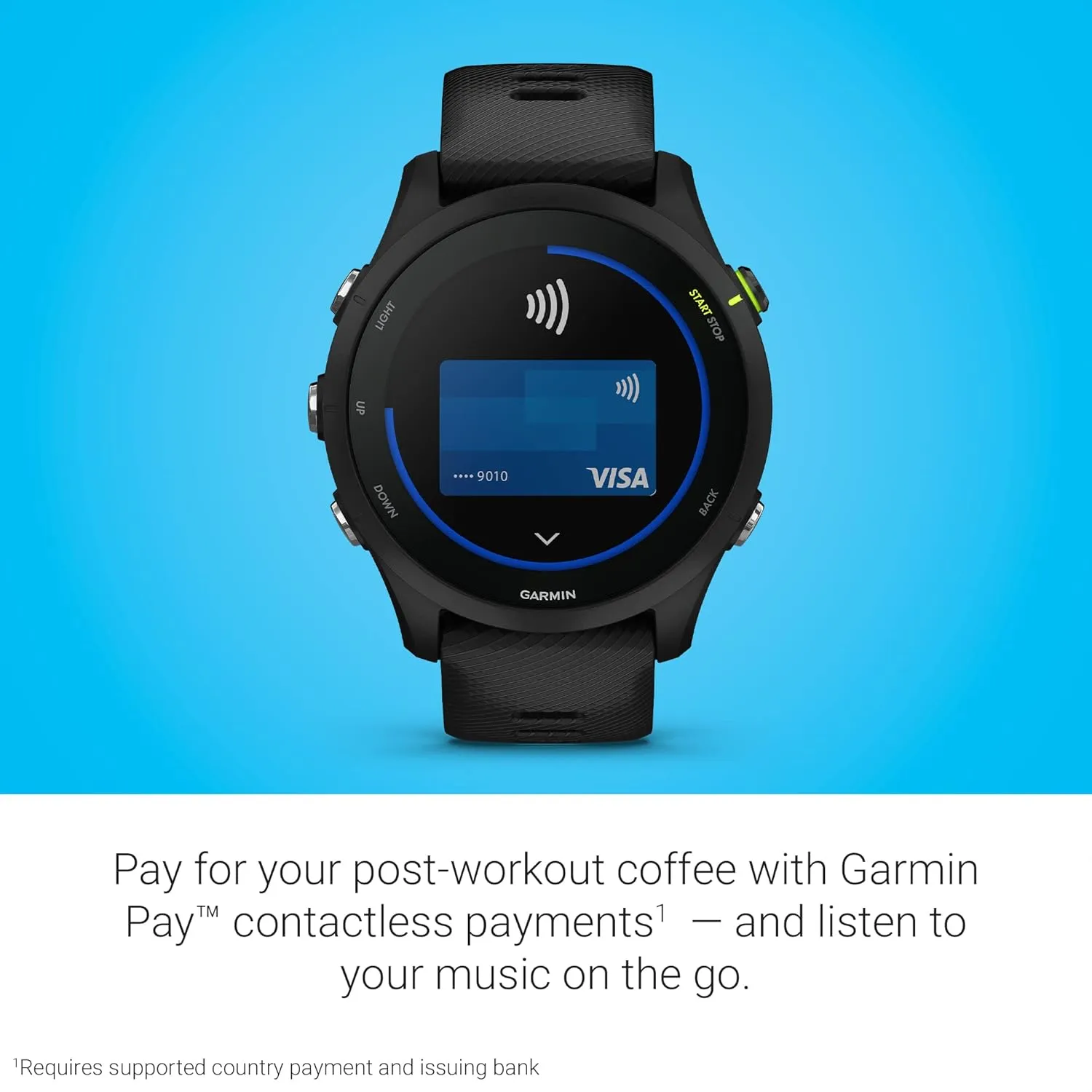 Garmin Forerunner® 255 Music, GPS Running Smartwatch with Music, Advanced Insights, Long-Lasting Battery, Black - 010-02641-20