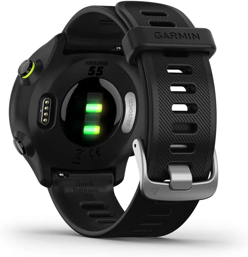 Garmin Forerunner 55, GPS Running Watch with Daily Suggested Workouts, Up to 2 weeks of Battery Life, Black - 010-02562-00