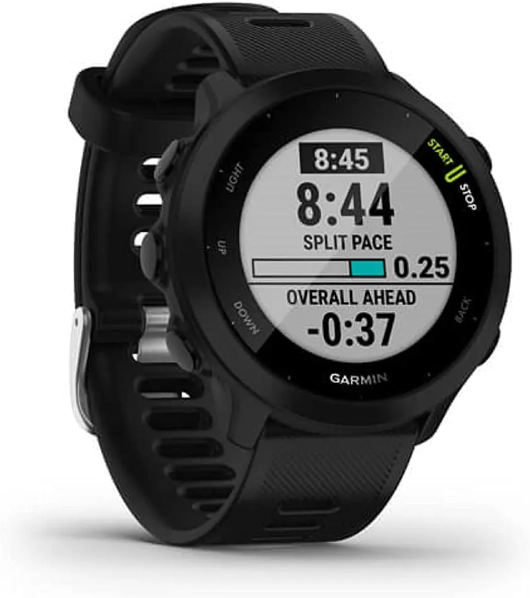 Garmin Forerunner 55, GPS Running Watch with Daily Suggested Workouts, Up to 2 weeks of Battery Life, Black (Renewed)