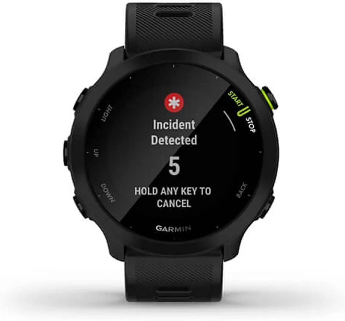 Garmin Forerunner 55, GPS Running Watch with Daily Suggested Workouts, Up to 2 weeks of Battery Life, Black (Renewed)