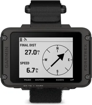 Garmin Foretrex 801, Wrist-Mounted GPS Navigation, Upgraded Multi-Band GNSS, Longer Battery Life