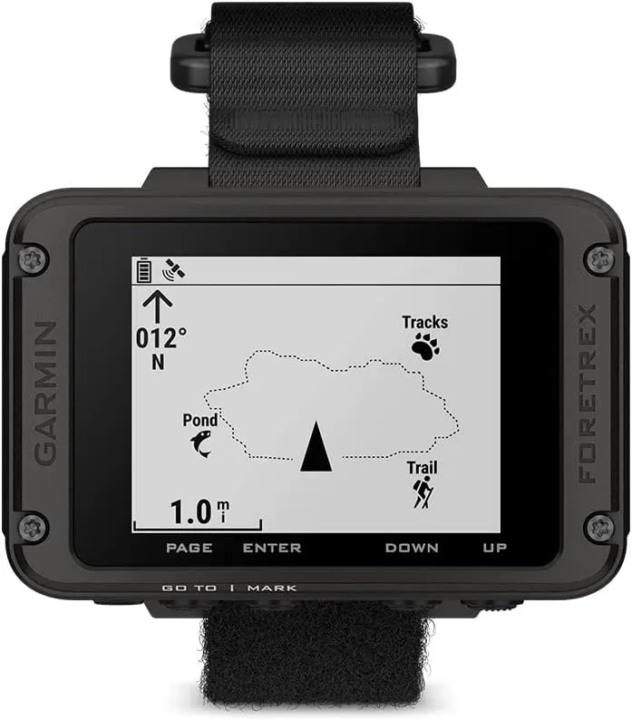 Garmin Foretrex 801, Wrist-Mounted GPS Navigation, Upgraded Multi-Band GNSS, Longer Battery Life