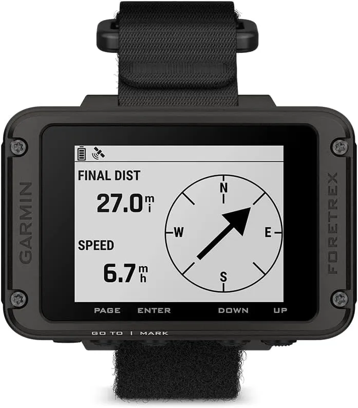 Garmin Foretrex 801, Wrist-Mounted GPS Navigation, Upgraded Multi-Band GNSS, Longer Battery Life