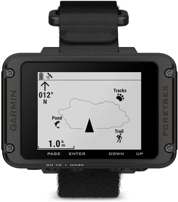 Garmin Foretrex 801, Wrist-Mounted GPS Navigation with Strap, Upgraded Multi-Band GNSS, Longer Battery Life