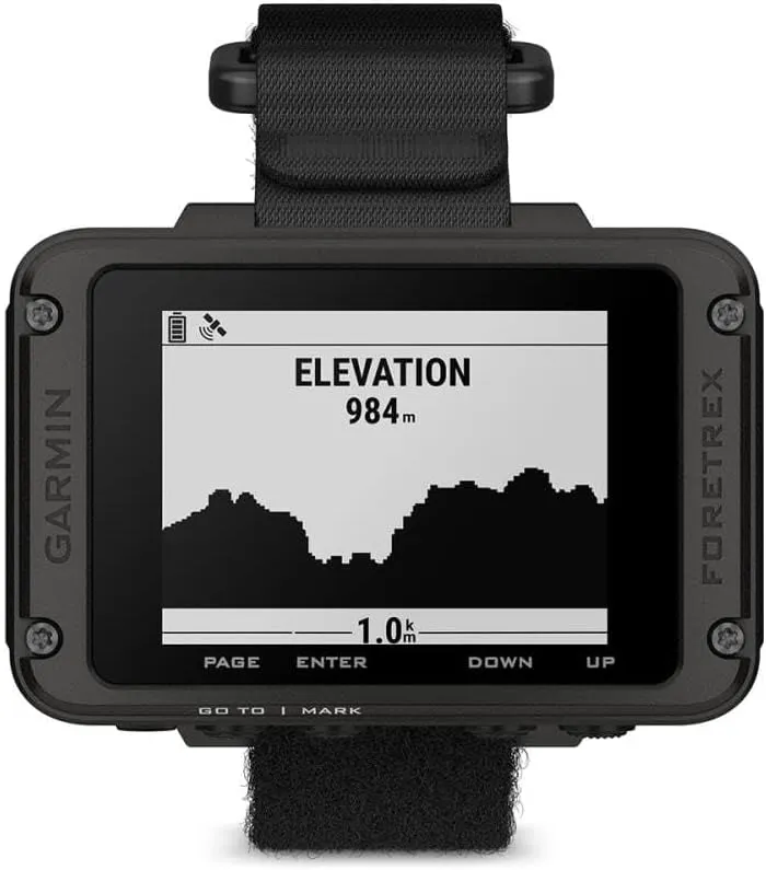 Garmin Foretrex 801, Wrist-Mounted GPS Navigation with Strap, Upgraded Multi-Band GNSS, Longer Battery Life