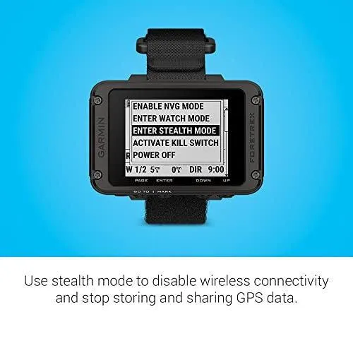 Garmin Foretrex 801 Wrist Mounted GPS Navigator with Strap 010-02759-00
