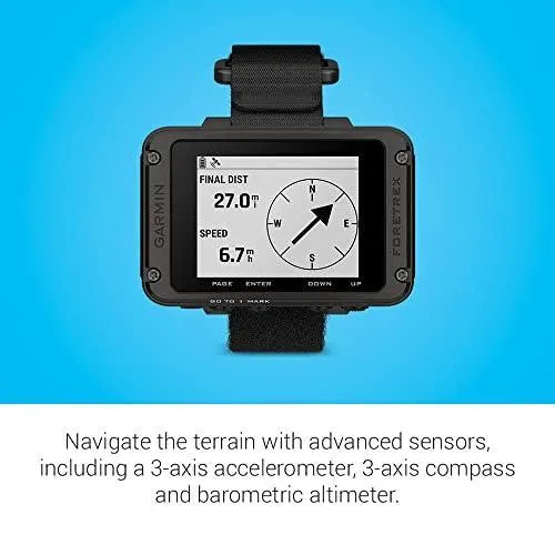 Garmin Foretrex 801 Wrist Mounted GPS Navigator with Strap 010-02759-00