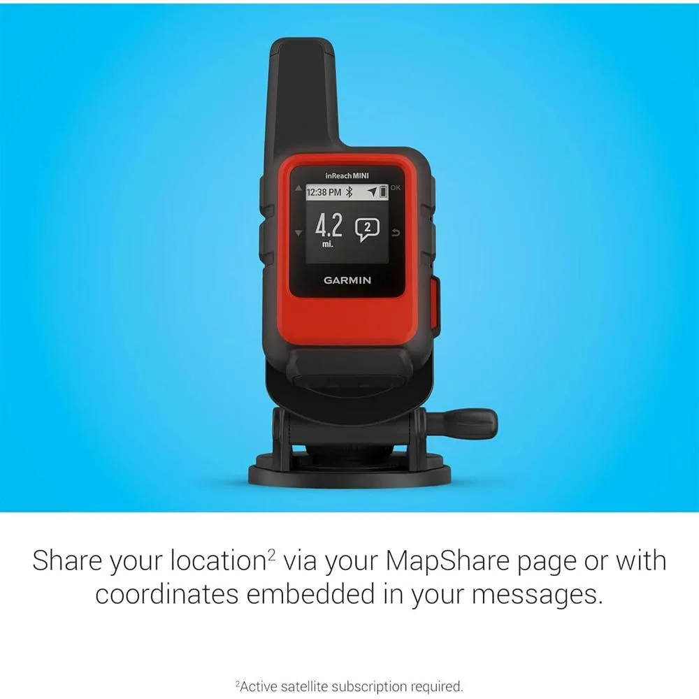 Garmin inReach Mini 2 Compact Satellite Communicator Marine Bundle w/ Accessories Kit