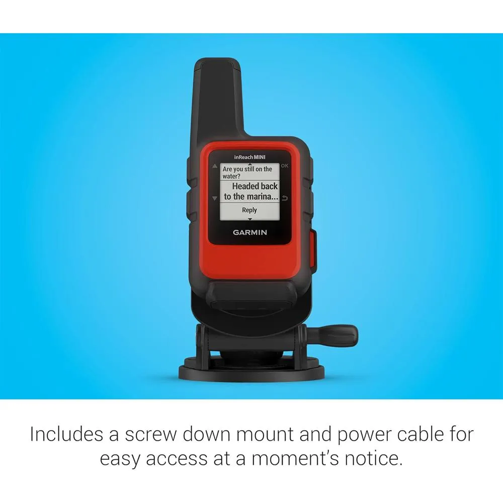 Garmin inReach Mini 2 Compact Satellite Communicator Marine Bundle w/ Accessories Kit
