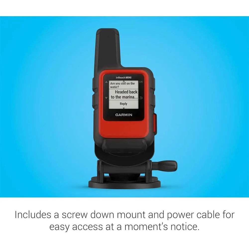 Garmin inReach Mini 2 Compact Satellite Communicator Marine Bundle w/ Accessories Kit
