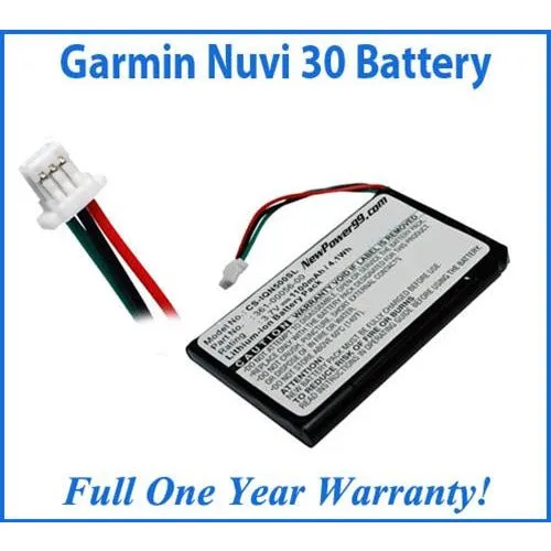 Garmin Nuvi 30 Battery Replacement Kit with Tools, Video Instructions, Extended Life Battery and Full One Year Warranty
