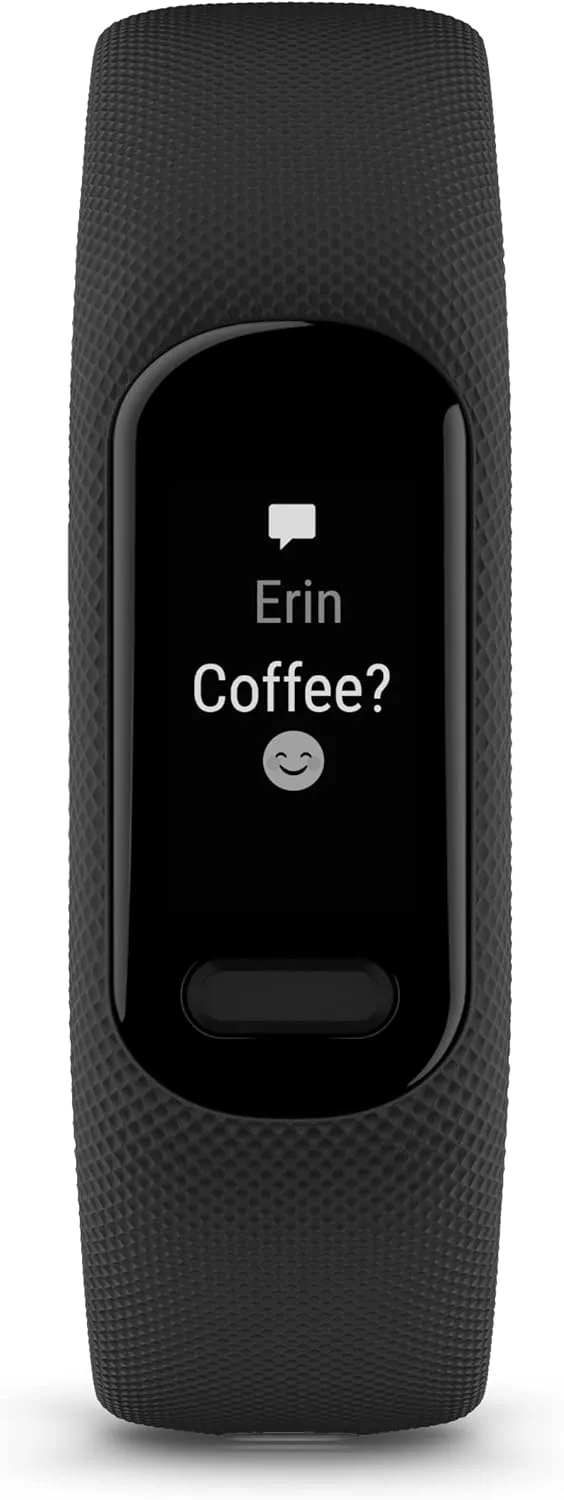 Garmin vívosmart® 5, Fitness Tracker, Long-Lasting Battery, Simple Design, Black