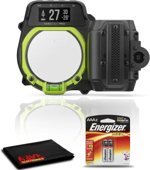Garmin Xero A1i Pro (Right Handed) Auto Ranging Digital Sight Bundle with AAA Batteries and Cleaning Cloth