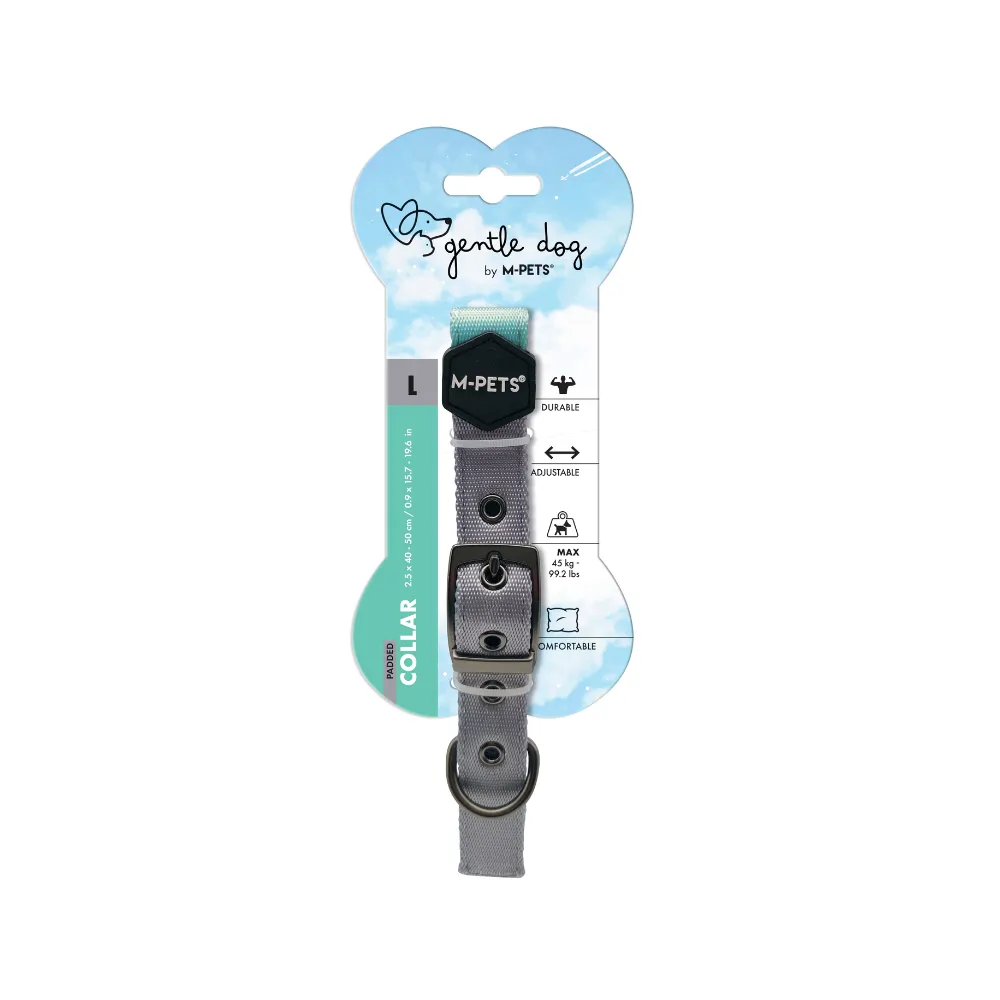 GENTLE DOG Padded Collar Green