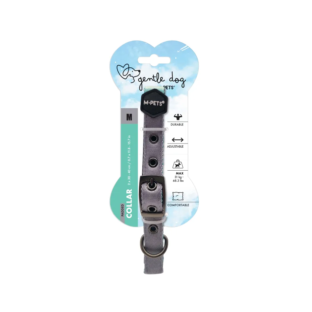 GENTLE DOG Padded Collar Green
