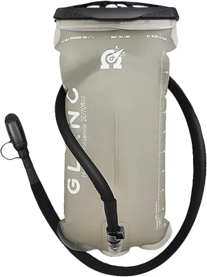 GLANC Hydration Bladder - 2L / 3L Water Bladder for Hiking Backpack, BPA Free Leakproof Water Reservoir for Hydration Pack, Insulated Hose & High Flow Bite Valve