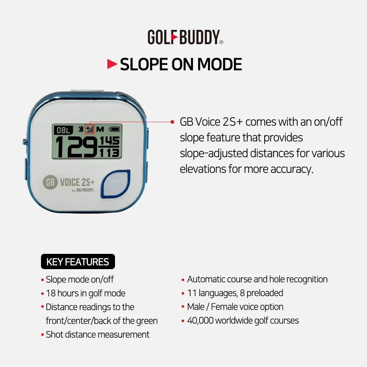 GolfBuddy Voice 2 Golf GPS/Rangefinder