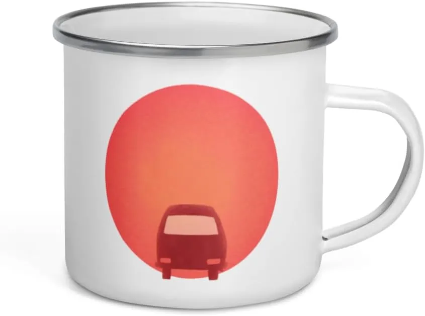 GoWesty MAK Sunset Bus 1970s Camper Van Inspired Enamel Camp Mug