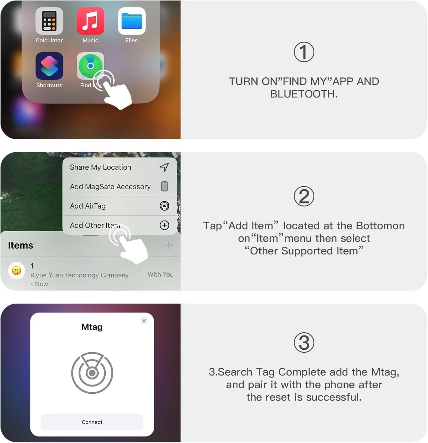GPS Car Tracker,Vehicle Tracker with Magnetic Case,Real-Time Location Tracker Work with Apple Find My(iOS Only),No Monthly Fee Real-time GPS Tracker for Car,Van,Motorbike,Caravan,etc. (Black,2PCS)