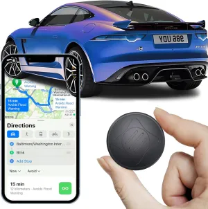 GPS Tracker for Vehicles,Car GPS Tracker Portable Real Time Magnetic GPS Tracking Device, Full Global Coverage Location Tracker for Car,kids,dogs,Trucks/Person. No Subscription Required/No Monthly Fee