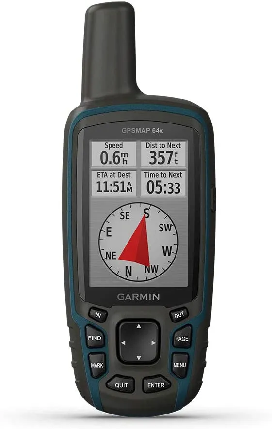 GPSMAP 64sx, Handheld GPS with Altimeter and Compass, Preloaded with TopoActive Maps