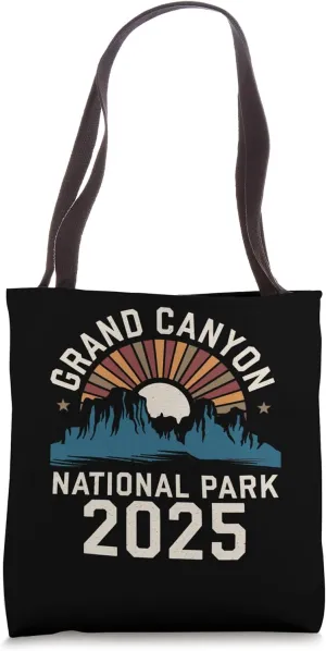 Grand Canyon National Park 2025 Camping Hiking Family Trip Tote Bag