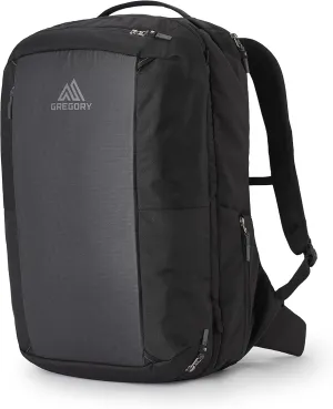 Gregory Border 40L Unisex Commuter Travel/Work/School Carry-On Backpack, Cushioned Backpanel and Shoulder Harness, One Size Fits All, Total Black