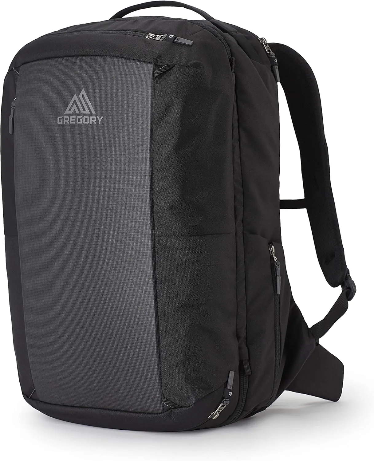 Gregory Border 40L Unisex Commuter Travel/Work/School Carry-On Backpack, Cushioned Backpanel and Shoulder Harness, One Size Fits All, Total Black