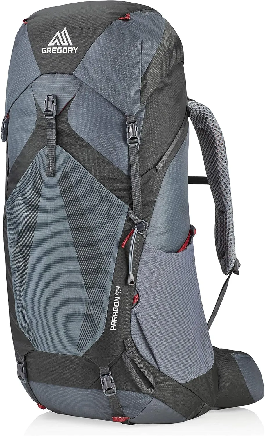 Gregory Paragon 48L Unisex Lightweight Backpacking Pack, Breathable Backpanel, Raincover Included, Water Bladder Sleeve (Reservoir not Included), Small/Medium, Smoke Grey