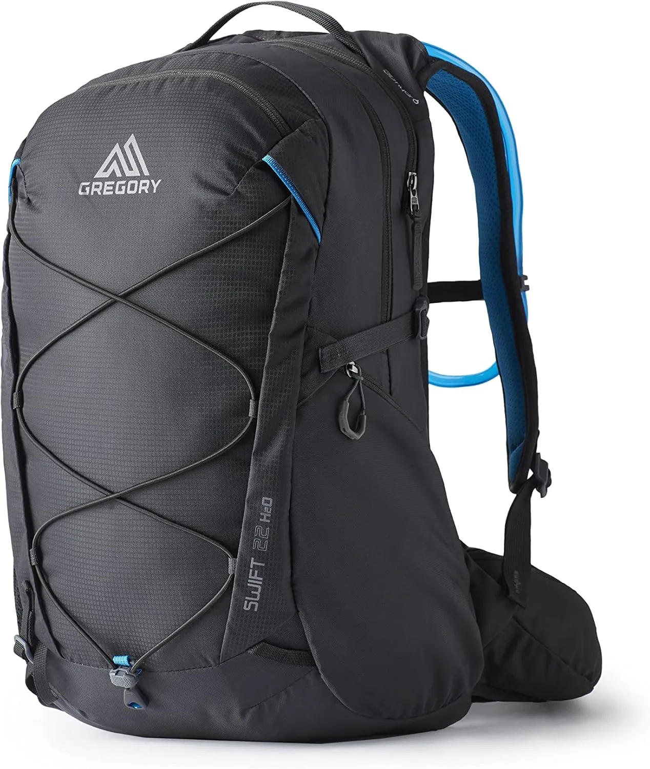 Gregory Swift 22L H2O Women's Day Hiking Backpack, Breathable Foam Backpanel, 2L Water Reservoir Included, Xeno Black