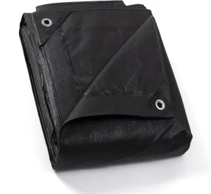 GUARD SHIELD Tarp Waterproof Heavy Duty Matte Black Tarp 16x20 Feet Large UV Resistant Tarps Cover Outdoor 11mil