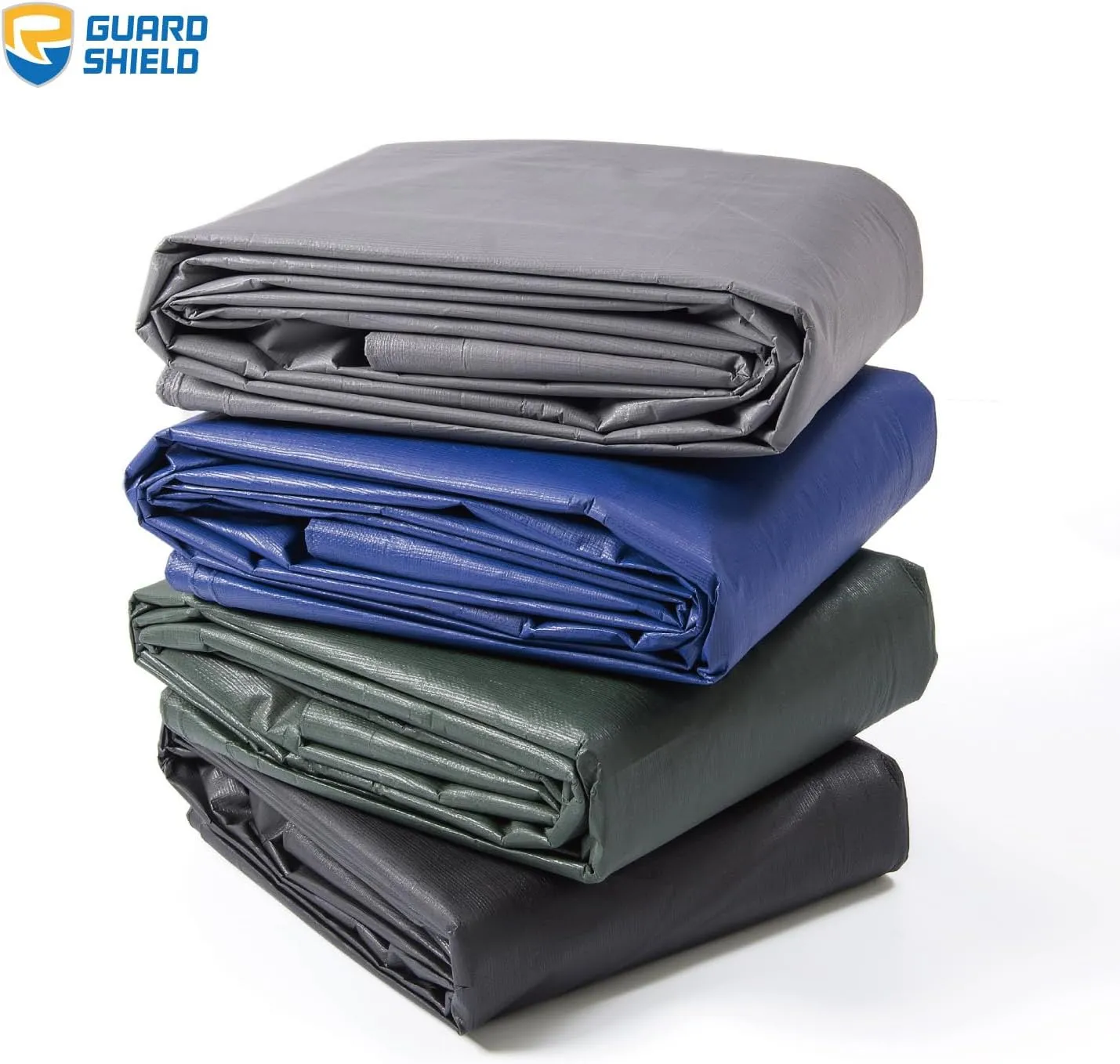 GUARD SHIELD Tarp Waterproof Heavy Duty Matte Black Tarp 16x20 Feet Large UV Resistant Tarps Cover Outdoor 11mil