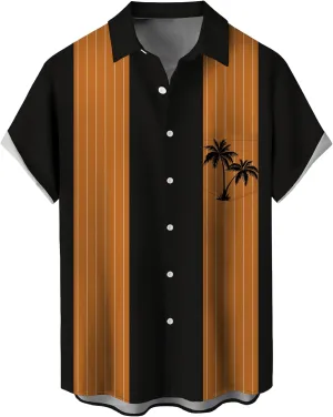 Hawaiian Shirts for Men Loose Short Sleeve Mens Beach Shirts Resort Casual Shirts