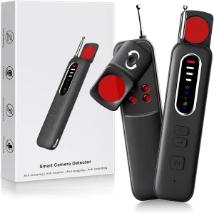 Hidden Camera Detectors - 2025 Pro Bug Detector, Anti Spy Camera Finder & GPS Tracker Detector RF Wireless Device Finder & Vibration Alarm for Travel, Car, Bathroom, Office, 4 Levels 5 Modes