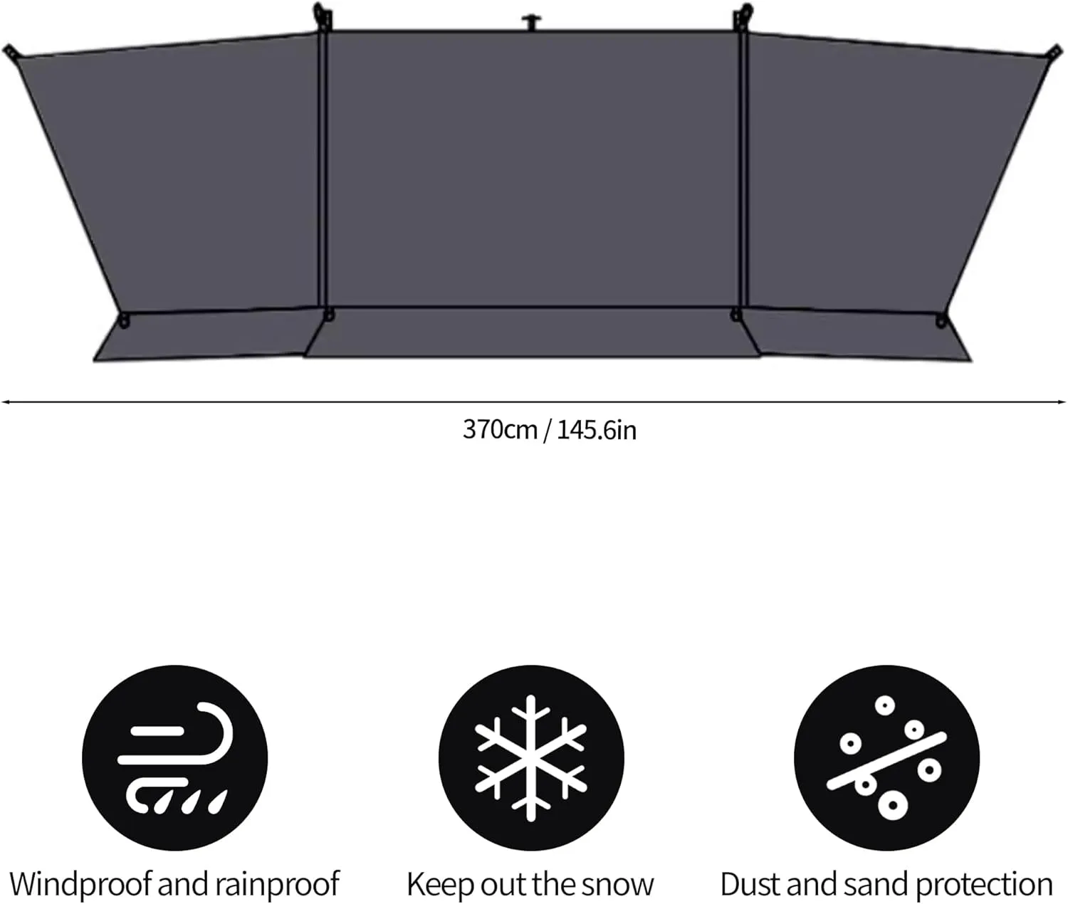 Himalaya Camping Tent Combination Pack, Hot Tent with Stove Jack Insulated Tent Outdoor Shelter for Camping Hiking