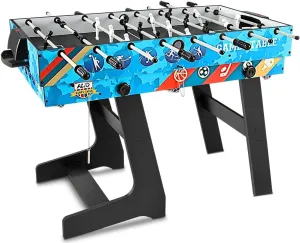 HLC 5-in-1 Multi-Game Table with Hockey Table, Soccer Foosball Table, Pool Table, Table Tennis Table,Basketball, 48" Folding Combo Game Table Set for Home, Game Rooms, Arcades, Family Night