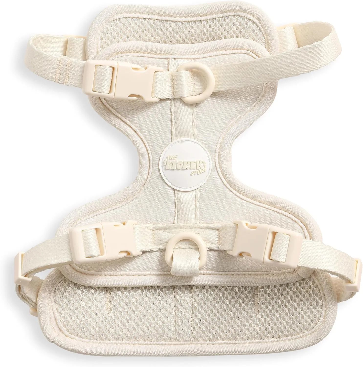 HNS1001L Arlo Small Adjustable Soft Padded No Pull Pet Harness with 3 Buckles and 3 Leash Clips, Bailey
