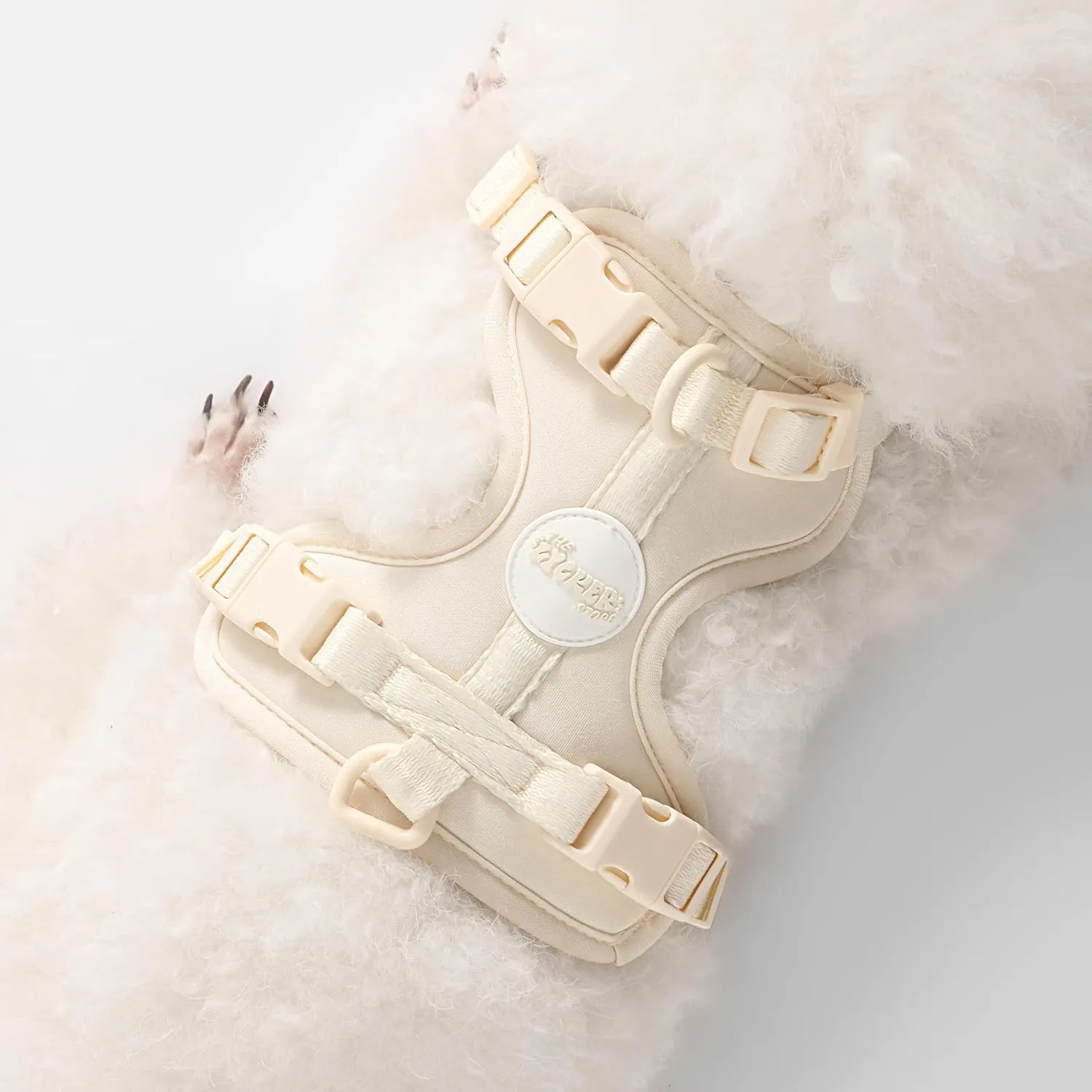 HNS1001L Arlo Small Adjustable Soft Padded No Pull Pet Harness with 3 Buckles and 3 Leash Clips, Bailey