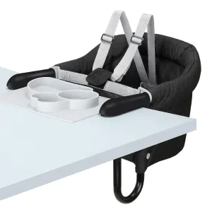 Hook-On High Chair, Fold-Flat Storage, Removable Seat Cushion, Dining Tray Plus